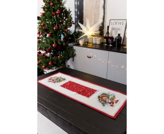 Дорожка на стол Прованс гобеленовая Рождественский костер 35х100 см (036899), изображение 3 Дорожка на стол Прованс гобеленовая Рождественский костер 35х100 см (036899), изображение 3