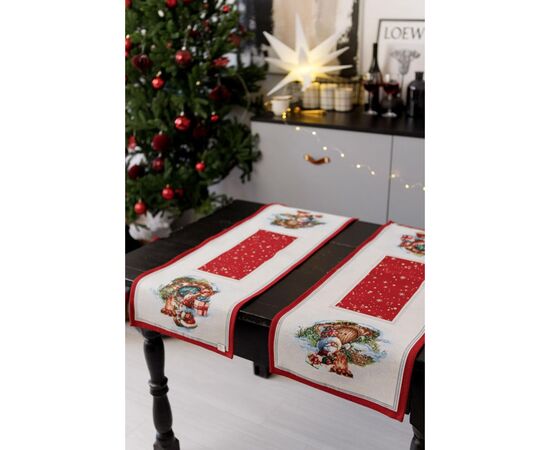 Дорожка на стол Прованс гобеленовая Рождественский костер 35х100 см (036899), изображение 7 Дорожка на стол Прованс гобеленовая Рождественский костер 35х100 см (036899), изображение 7