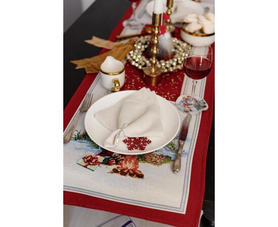 Дорожка на стол Прованс гобеленовая Рождественский костер 40х140 см (036425), изображение 10 Дорожка на стол Прованс гобеленовая Рождественский костер 40х140 см (036425), изображение 10
