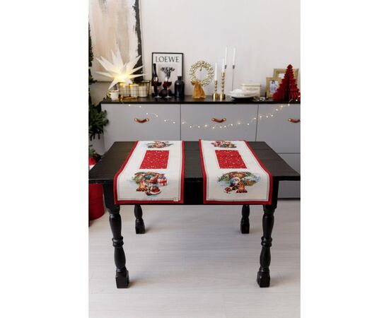 Дорожка на стол Прованс гобеленовая Рождественский костер 40х140 см (036425), изображение 6 Дорожка на стол Прованс гобеленовая Рождественский костер 40х140 см (036425), изображение 6