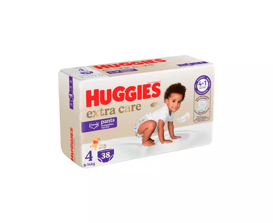 Подгузники Huggies Extra Care Pants 4 9-14 кг 38 шт (5029053549323), изображение 2 Подгузники Huggies Extra Care Pants 4 9-14 кг 38 шт (5029053549323), изображение 2