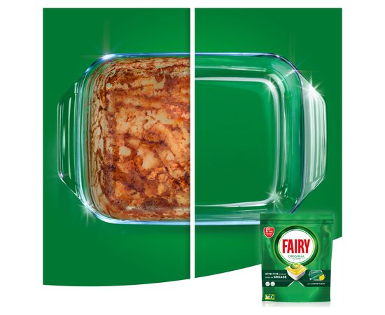 Таблетки для посудомоечных машин Fairy Original All in One Lemon 27 шт. (8006540726891), изображение 6 Таблетки для посудомоечных машин Fairy Original All in One Lemon 27 шт. (8006540726891), изображение 6