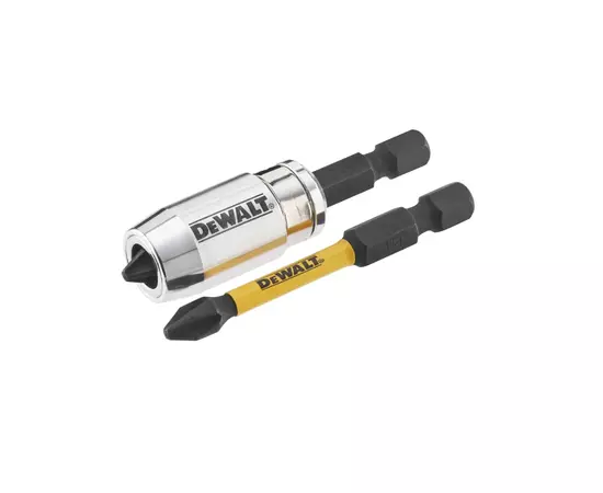 Набор бит DeWALT IMPACT TORSION, ударных, Ph2, L=50 мм, 2 шт.+магнитный держатель (DT70536T), изображение 2 Набор бит DeWALT IMPACT TORSION, ударных, Ph2, L=50 мм, 2 шт.+магнитный держатель (DT70536T), изображение 2