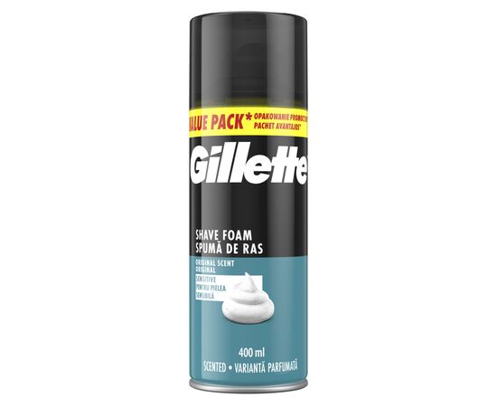 Пена для бритья Gillette Classic Sensitive 400 мл (8700216497039), изображение 2 Пена для бритья Gillette Classic Sensitive 400 мл (8700216497039), изображение 2