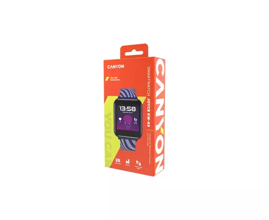 Смарт-годинник Canyon Joyce KW-43 DUAL BT Music Blue (CNE-KW43BL), зображення 7 Смарт-годинник Canyon Joyce KW-43 DUAL BT Music Blue (CNE-KW43BL), зображення 7