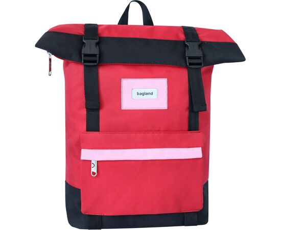 Рюкзак для ноутбука Bagland 15" Holder 25L, roll top, 0051666, red/black (1065919120)
