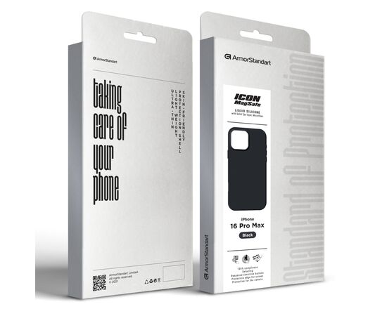 Чехол для мобильного телефона Armorstandart ICON2 MagSafe Apple iPhone 16 Pro Max Black (ARM78681), изображение 2 Чехол для мобильного телефона Armorstandart ICON2 MagSafe Apple iPhone 16 Pro Max Black (ARM78681), изображение 2