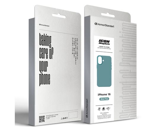 Чохол до мобільного телефона Armorstandart ICON2 MagSafe Apple iPhone 16 Blue Fog (ARM80184), зображення 2 Чохол до мобільного телефона Armorstandart ICON2 MagSafe Apple iPhone 16 Blue Fog (ARM80184), зображення 2
