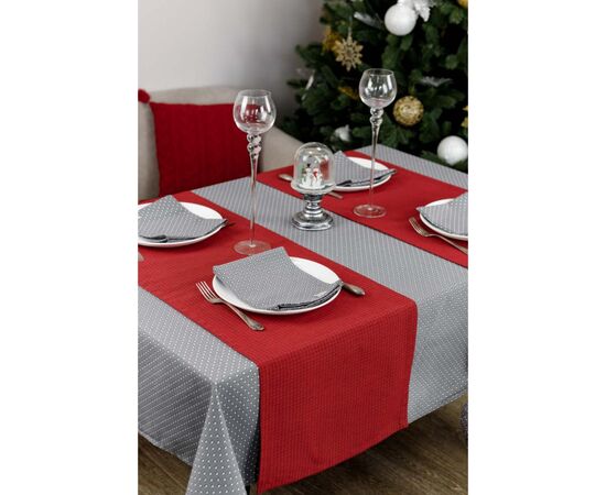 Доріжка на стіл Прованс Merry Christmas червона 40x140 см (031478), зображення 4 Доріжка на стіл Прованс Merry Christmas червона 40x140 см (031478), зображення 4