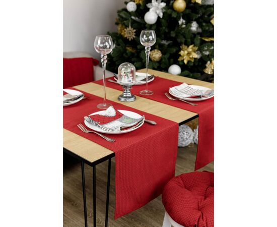 Доріжка на стіл Прованс Merry Christmas червона 40x140 см (031478), зображення 5 Доріжка на стіл Прованс Merry Christmas червона 40x140 см (031478), зображення 5
