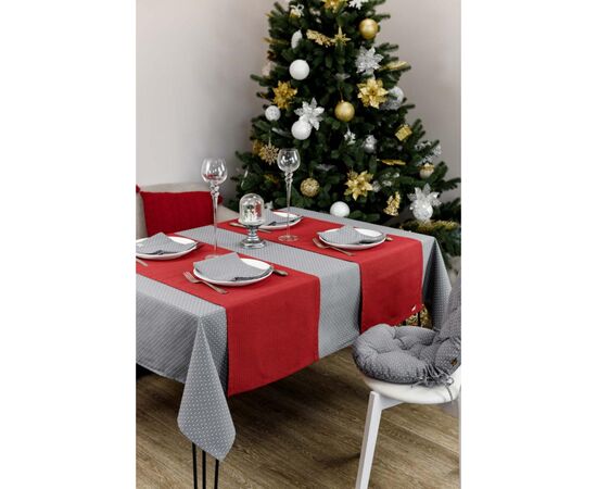 Доріжка на стіл Прованс Merry Christmas червона 40x140 см (031478), зображення 7 Доріжка на стіл Прованс Merry Christmas червона 40x140 см (031478), зображення 7