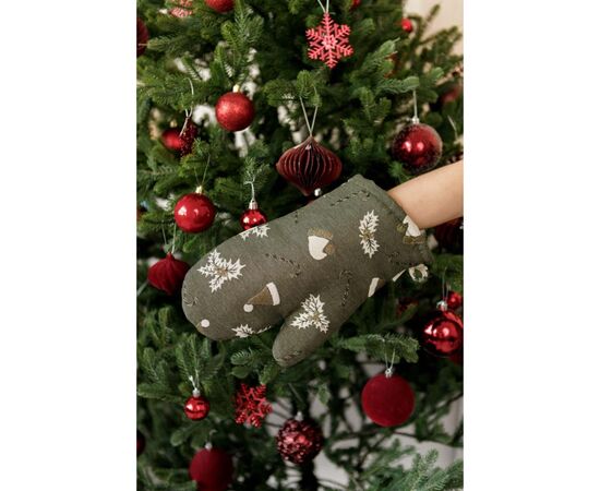 Кухонная прихватка Прованс Рукавица Шапочки на зеленом (036844), изображение 2