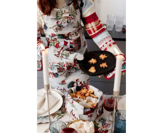 Кухонная прихватка Прованс Рукавица гобеленовая с велюром Снежная зима 32х16 см (037841), изображение 5 Кухонная прихватка Прованс Рукавица гобеленовая с велюром Снежная зима 32х16 см (037841), изображение 5