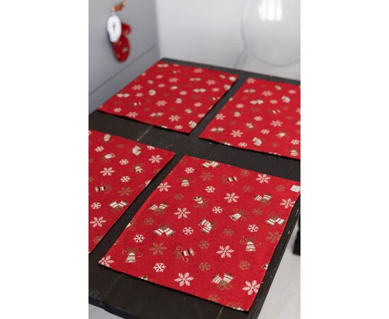 Салфетка на стол Прованс Колокольчики на красном 35х45 см (036840), изображение 2 Салфетка на стол Прованс Колокольчики на красном 35х45 см (036840), изображение 2