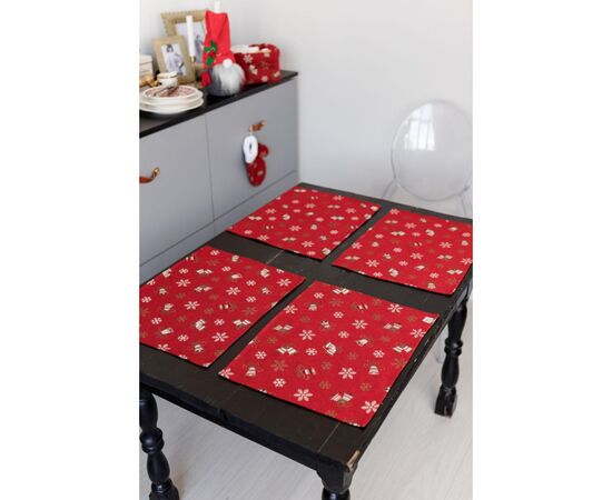 Салфетка на стол Прованс Колокольчики на красном 35х45 см (036840), изображение 3 Салфетка на стол Прованс Колокольчики на красном 35х45 см (036840), изображение 3