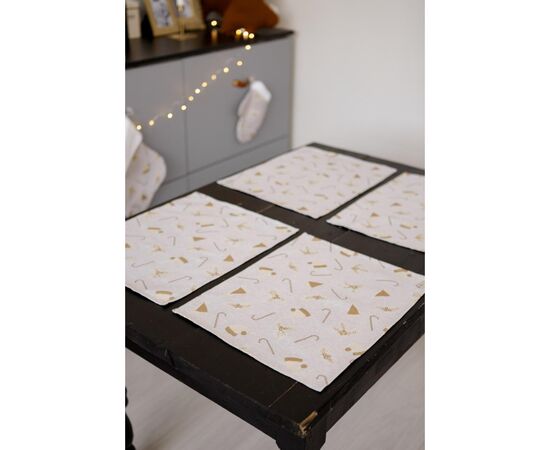 Салфетка на стол Прованс Шапочки на бежевом 35х45 см (036836), изображение 2 Салфетка на стол Прованс Шапочки на бежевом 35х45 см (036836), изображение 2