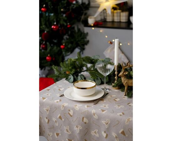 Скатерть Прованс Шапочки на бежевом 136х136 см (036549), изображение 3