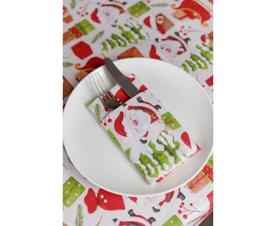 Салфетка на стол Прованс Санта на белом 40х40 см (035752), изображение 2 Салфетка на стол Прованс Санта на белом 40х40 см (035752), изображение 2