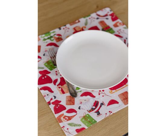 Салфетка на стол Прованс Санта на белом 40х40 см (035752), изображение 3 Салфетка на стол Прованс Санта на белом 40х40 см (035752), изображение 3