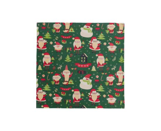 Салфетка на стол Прованс Санта на зеленом 40х40 см (035754), изображение 7 Салфетка на стол Прованс Санта на зеленом 40х40 см (035754), изображение 7