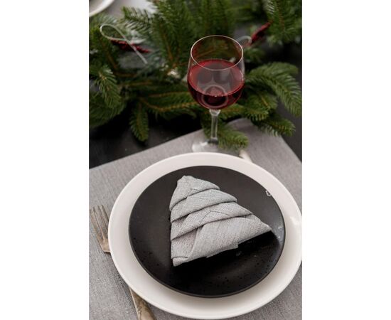 Салфетка на стол Прованс Жемчужина Silver 40х40 см (037584), изображение 3