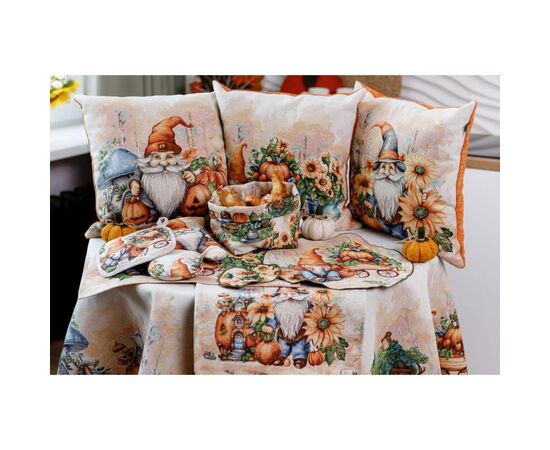Салфетка на стол Прованс гобеленовая Тыквенные гномы 30х50 см (036238), изображение 6 Салфетка на стол Прованс гобеленовая Тыквенные гномы 30х50 см (036238), изображение 6