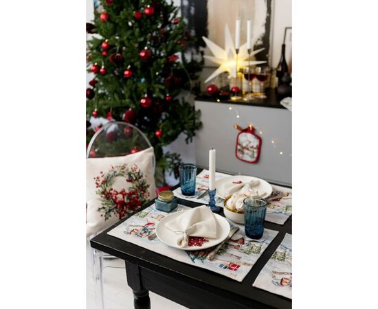 Салфетка на стол Прованс гобеленовая с велюром Снежная зима 30х50 см (036440), изображение 7 Салфетка на стол Прованс гобеленовая с велюром Снежная зима 30х50 см (036440), изображение 7