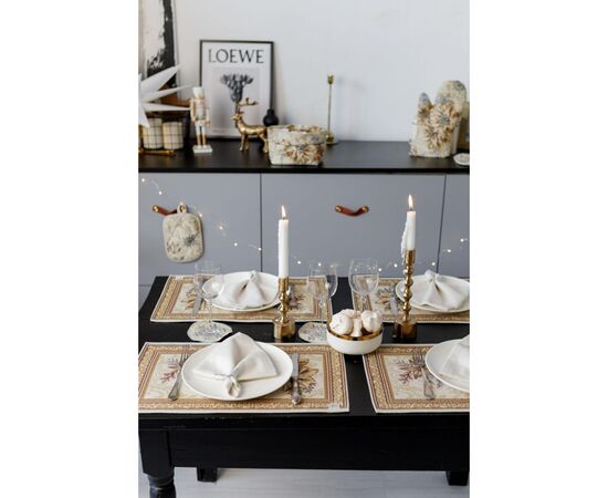 Салфетка на стол Прованс гобеленовая Золотой праздник 30х50 см (036311), изображение 10 Салфетка на стол Прованс гобеленовая Золотой праздник 30х50 см (036311), изображение 10