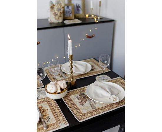 Салфетка на стол Прованс гобеленовая Золотой праздник 30х50 см (036311), изображение 11 Салфетка на стол Прованс гобеленовая Золотой праздник 30х50 см (036311), изображение 11