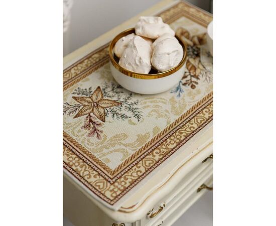 Салфетка на стол Прованс гобеленовая Золотой праздник 30х50 см (036311), изображение 5 Салфетка на стол Прованс гобеленовая Золотой праздник 30х50 см (036311), изображение 5