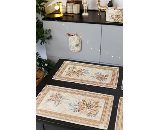 Салфетка на стол Прованс гобеленовая Золотой праздник 30х50 см (036311), изображение 9 Салфетка на стол Прованс гобеленовая Золотой праздник 30х50 см (036311), изображение 9