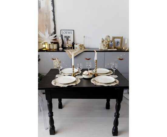 Салфетка на стол Прованс гобеленовая Золотой праздник D 35см (036313), изображение 7 Салфетка на стол Прованс гобеленовая Золотой праздник D 35см (036313), изображение 7