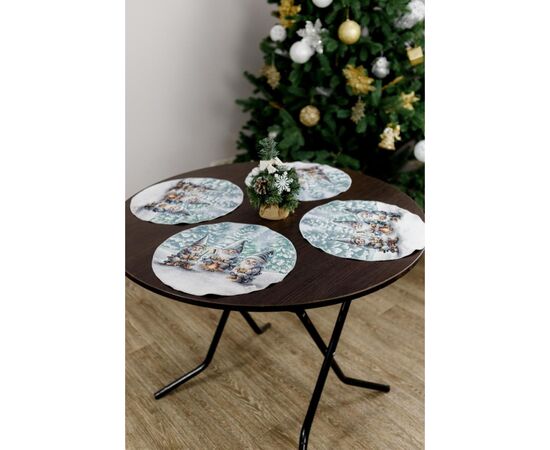 Салфетка на стол Прованс гобеленовая Сказочные гномы D 35 см (038429), изображение 4 Салфетка на стол Прованс гобеленовая Сказочные гномы D 35 см (038429), изображение 4