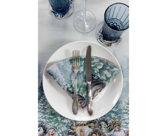 Салфетка на стол Прованс гобеленовая Сказочные гномы D 35 см (038429), изображение 6 Салфетка на стол Прованс гобеленовая Сказочные гномы D 35 см (038429), изображение 6