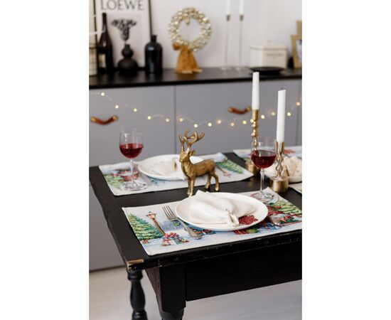 Салфетка на стол Прованс гобеленовая Рождественский костер 30х50 см (036427), изображение 3 Салфетка на стол Прованс гобеленовая Рождественский костер 30х50 см (036427), изображение 3