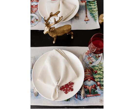 Салфетка на стол Прованс гобеленовая Рождественский костер 30х50 см (036427), изображение 5 Салфетка на стол Прованс гобеленовая Рождественский костер 30х50 см (036427), изображение 5