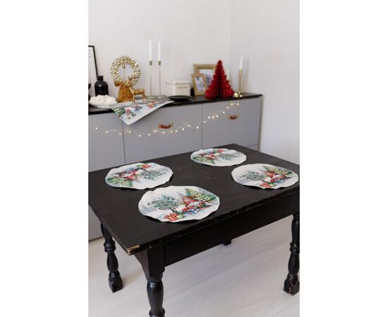 Салфетка на стол Прованс гобеленовая Рождественский костер D 35 см (036429), изображение 3 Салфетка на стол Прованс гобеленовая Рождественский костер D 35 см (036429), изображение 3