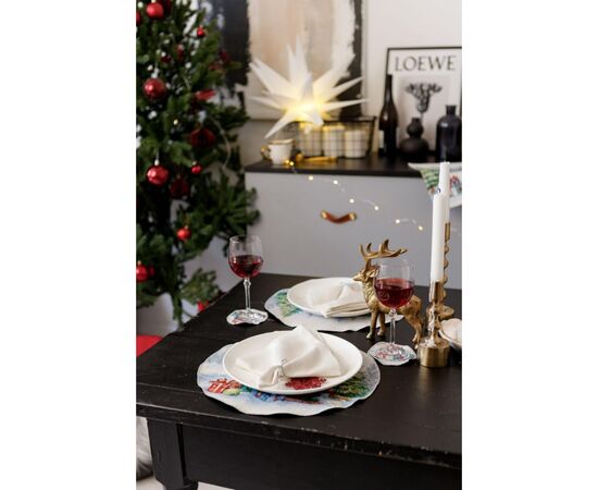 Салфетка на стол Прованс гобеленовая Рождественский костер D 35 см (036429), изображение 4 Салфетка на стол Прованс гобеленовая Рождественский костер D 35 см (036429), изображение 4