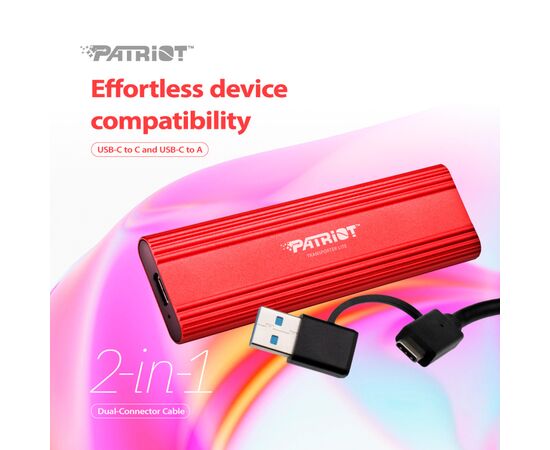 Накопитель SSD USB-C 2TB Patriot (PTPL2TBPEC), изображение 8 Накопитель SSD USB-C 2TB Patriot (PTPL2TBPEC), изображение 8