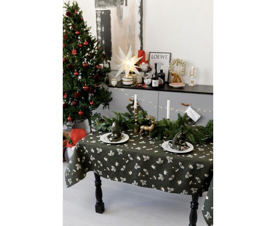 Скатерть Прованс Шапочки на зеленом 136х180 см (036858), изображение 8 Скатерть Прованс Шапочки на зеленом 136х180 см (036858), изображение 8