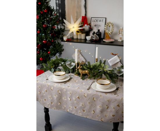 Скатерть Прованс Шапочки на бежевом 136х220 см (036560), изображение 4 Скатерть Прованс Шапочки на бежевом 136х220 см (036560), изображение 4