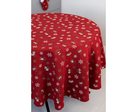 Скатерть Прованс Колокольчики на красном Dх180 см (036872), изображение 5 Скатерть Прованс Колокольчики на красном Dх180 см (036872), изображение 5