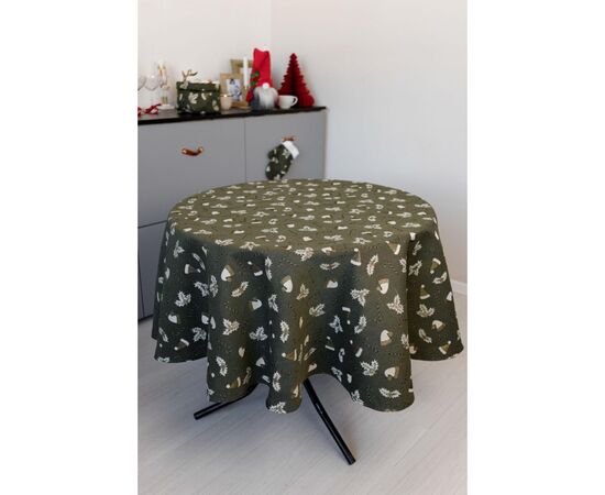 Скатерть Прованс Шапочки на зеленом Dх180 см (036870), изображение 8 Скатерть Прованс Шапочки на зеленом Dх180 см (036870), изображение 8