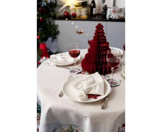 Скатерть Прованс гобеленовая с велюром Снежная зима Dx136 см (037480), изображение 11 Скатерть Прованс гобеленовая с велюром Снежная зима Dx136 см (037480), изображение 11