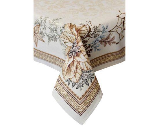 Скатерть Прованс гобеленовая с велюром золотой праздник 135х220 см (036319), изображение 12 Скатерть Прованс гобеленовая с велюром золотой праздник 135х220 см (036319), изображение 12