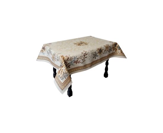 Скатерть Прованс гобеленовая с велюром золотой праздник 135х350 см (036325), изображение 12