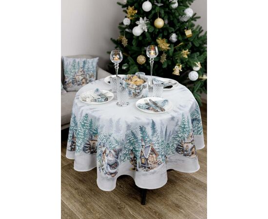 Скатерть Прованс гобеленовая Сказочные гномы Dх136 см (038457), изображение 4 Скатерть Прованс гобеленовая Сказочные гномы Dх136 см (038457), изображение 4