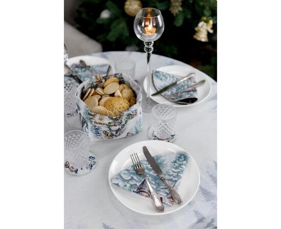 Скатерть Прованс гобеленовая Сказочные гномы Dх180 см (038459), изображение 6