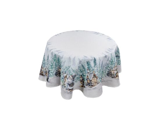 Скатерть Прованс гобеленовая Сказочные гномы Dх180 см (038459), изображение 9