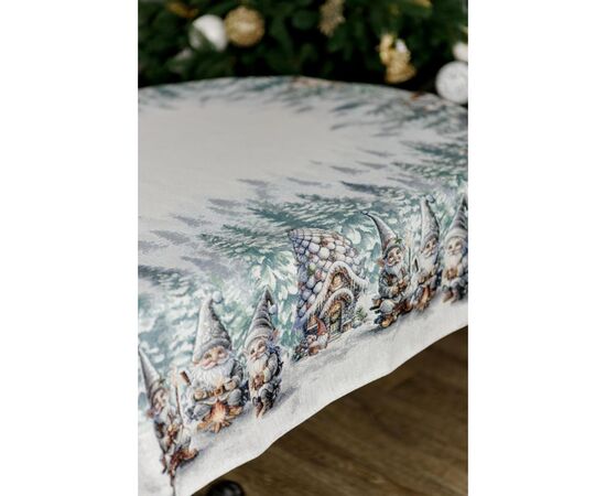 Скатерть Прованс гобеленовая Сказочные гномы овал 135х240 см (038463), изображение 4 Скатерть Прованс гобеленовая Сказочные гномы овал 135х240 см (038463), изображение 4